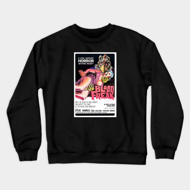 Blood Freak Crewneck Sweatshirt by Asanisimasa